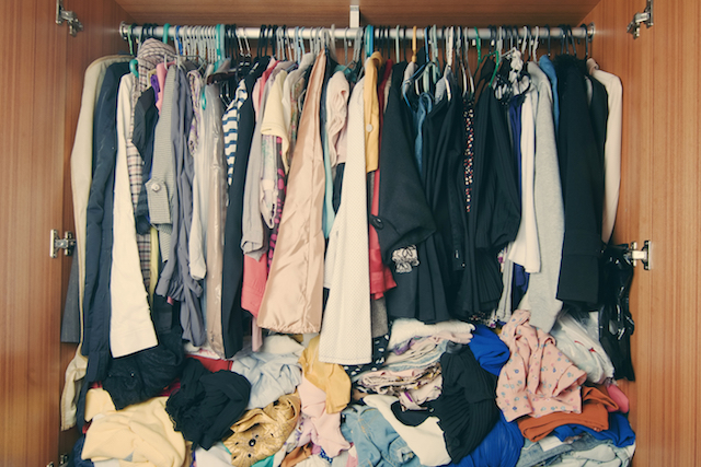 Messy wardrobe by Shutterstock - verandah