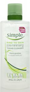 Simple toning cleanser