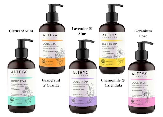 Alteya Organics Liquid Soap Range