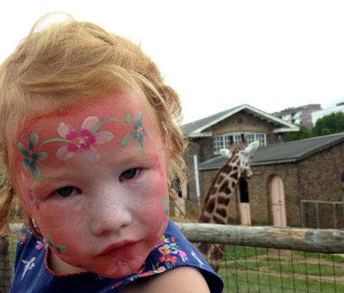 facepainting at London Zoo