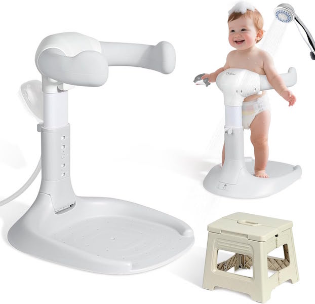 Orzbow 2-in-1 Foldable Baby Standing Shower Support
