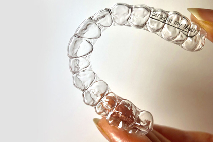 clear aligners for straightening teeth